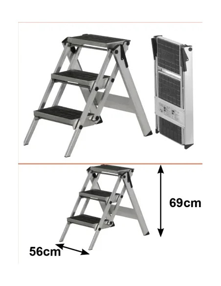 Escabel antideslizante 3 marchas (h:69cm : L:56cm)