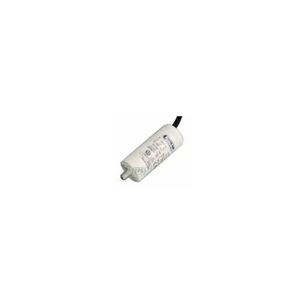 Condensador 10µF 450V - Ø30x70mm - con cable de fijación