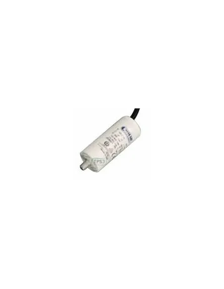 Condensador 10µF 450V - Ø30x70mm - con cable de fijación