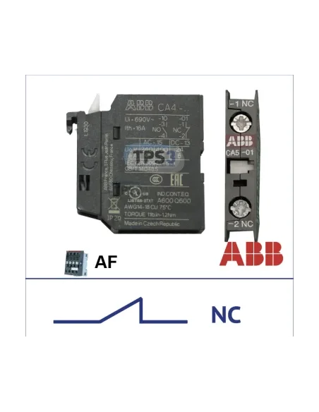 Contacto auxiliar "NC" para contactor ABB tipo AF