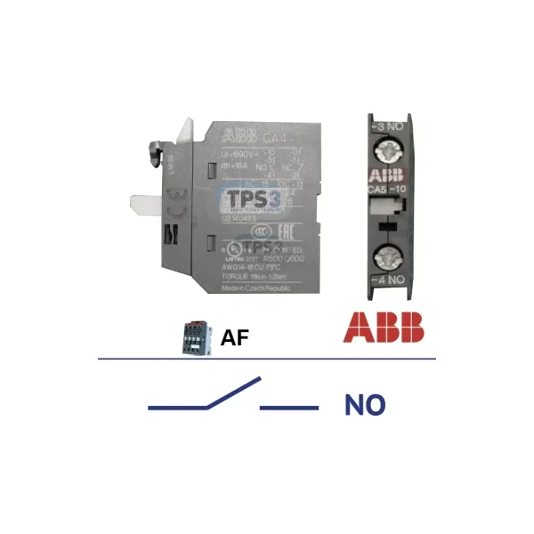Contacto auxiliar "NO" para contactor ABB tipo AF
