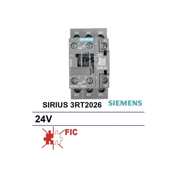 Contactor SIRIUS 3RT1026 24V para tanques FIC