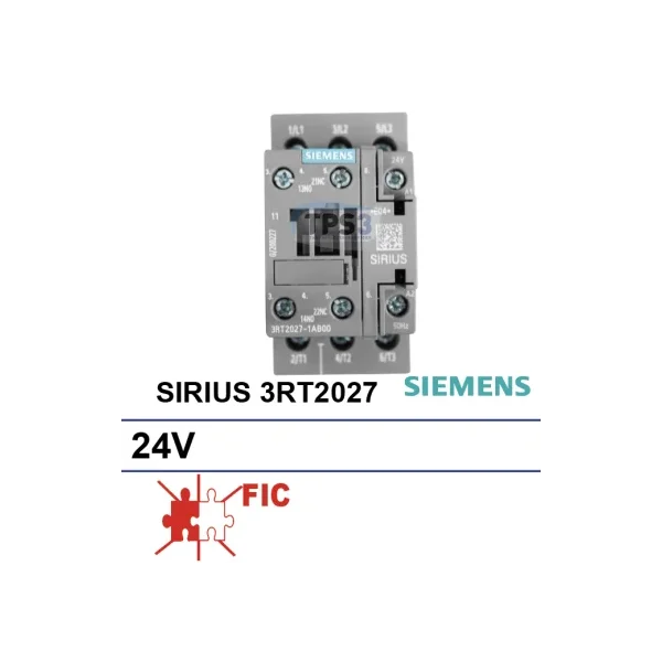 Contactor SIRIUS 3RT20271AB00 24V para tanques FIC
