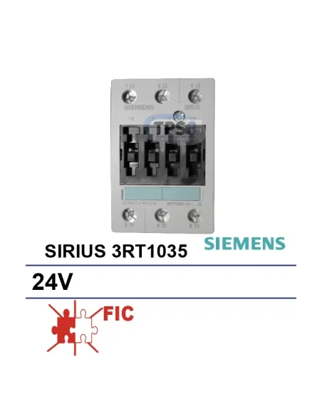 Contactor SIRIUS 3RT1035 24V para tanques FIC