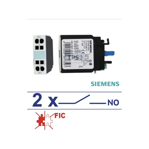 Contacto auxiliar 2 "NO" para contactor SIRIUS