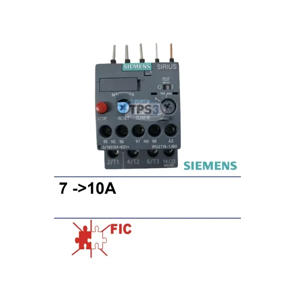 Relé térmico SIRIUS 7-10A para tanques FIC