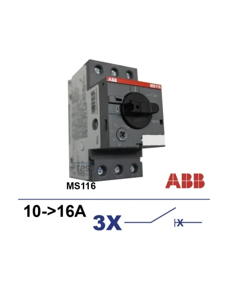 Disyuntor de motor MS116 10-16A