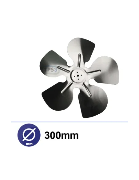 Hélice 5 palas Ø300 para motor ventilador TPS3