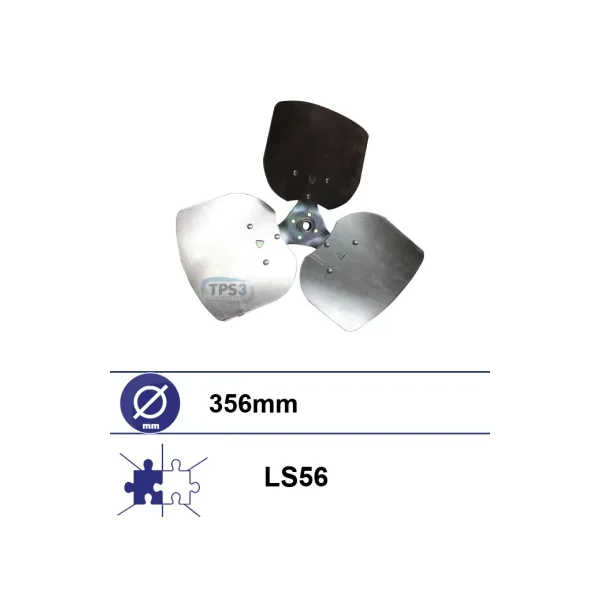 Hélice 3 palas Ø356 para motor ventilador EL233