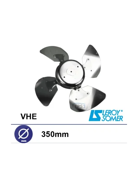 Hélice 4 palas para conjunto VHE Ø350 Leroy-Somer