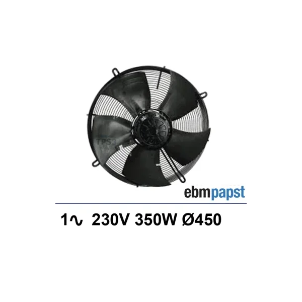 Ventilador de rejilla EBMPAPST 1x230V 350W Ø450mm