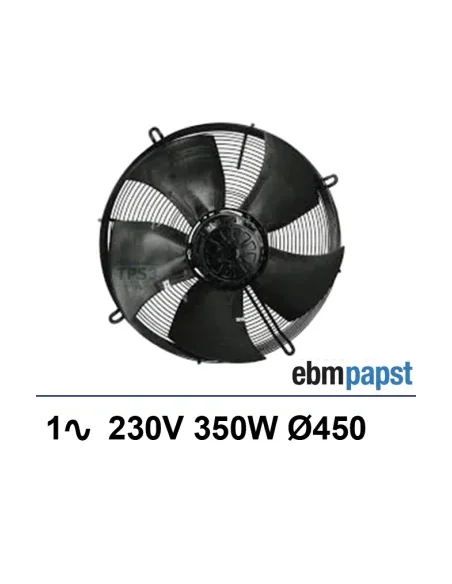 Ventilador de rejilla EBMPAPST 1x230V 350W Ø450mm