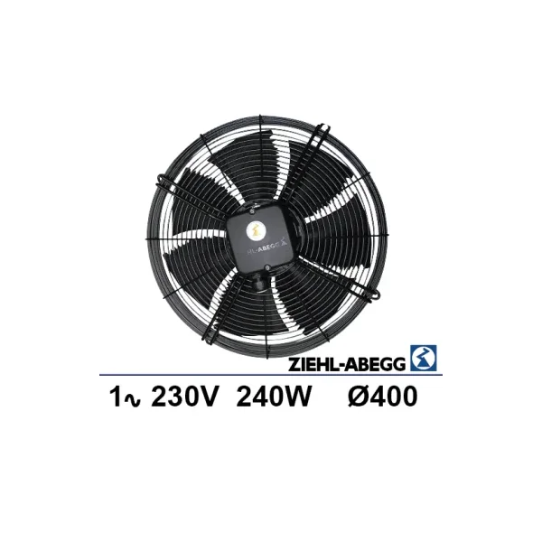 Ventilador de rejilla Ziehl-abegg 1x230V 240W Ø400mm