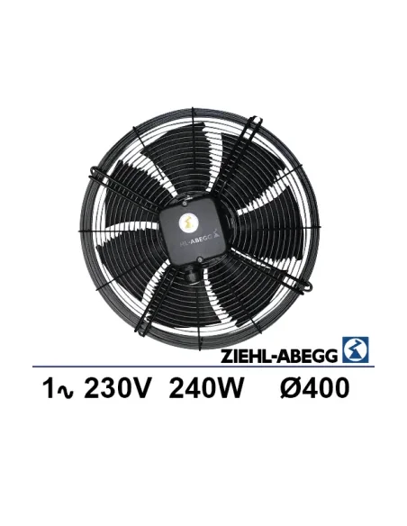 Ventilador de rejilla Ziehl-abegg 1x230V 240W Ø400mm
