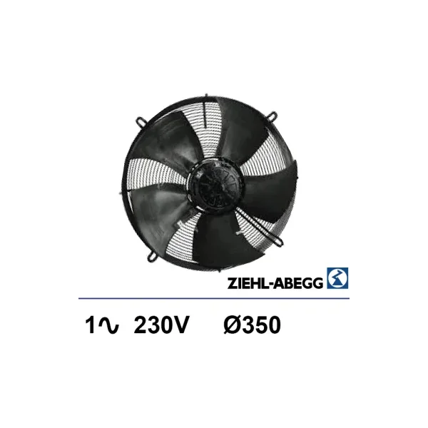 Ventilador de rejilla Ziehl-abegg 1x230V 130W Ø350mm