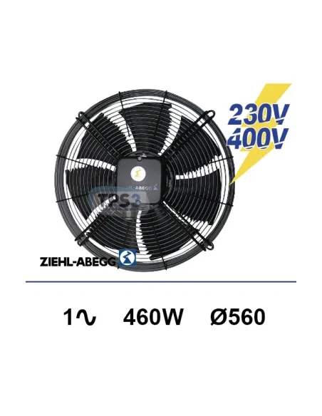 Ventilador de rejilla Ziehl-abegg 1x230V 460W Ø560