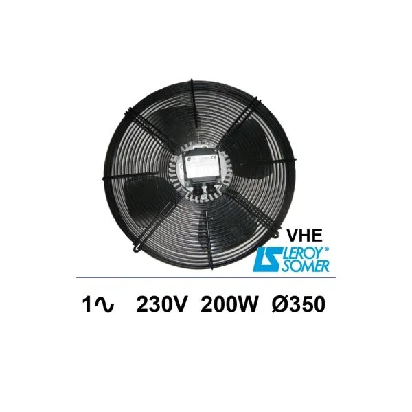Conjunto ventilación Leroy-Somer VHE 1~ 230V 200W Ø350mm