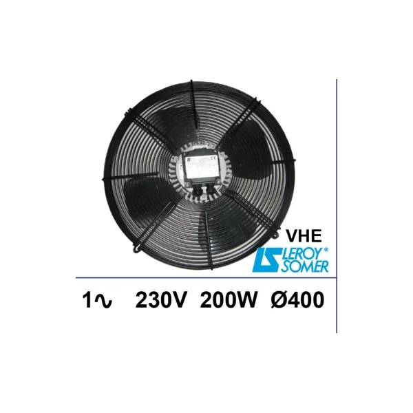 Conjunto ventilación Leroy-Somer VHE 1~ 230V 200W Ø400mm