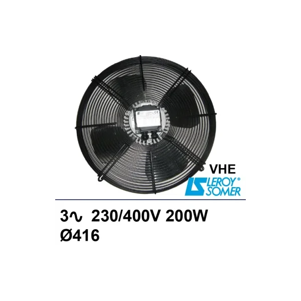 Conjunto ventilación Leroy-Somer VHE 3~ 230/400V 200W Ø416mm