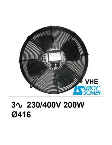 Conjunto ventilación Leroy-Somer VHE 3~ 230/400V 200W Ø416mm