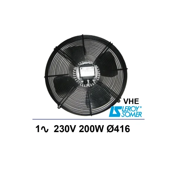 Conjunto ventilación Leroy-Somer 1~ 230V 200W Ø416mm