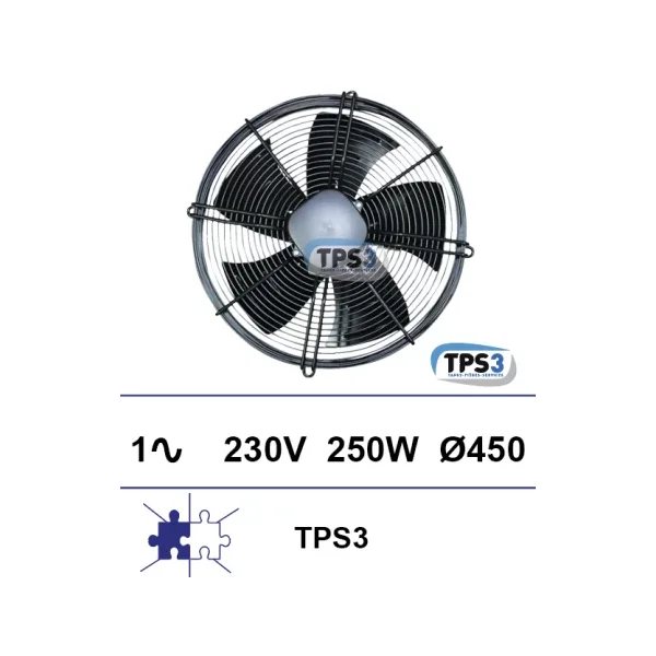 Ventilador de rejilla TPS3 1x230V 250W Ø450mm