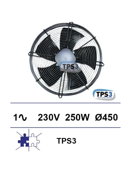 Ventilador de rejilla TPS3 1x230V 250W Ø450mm