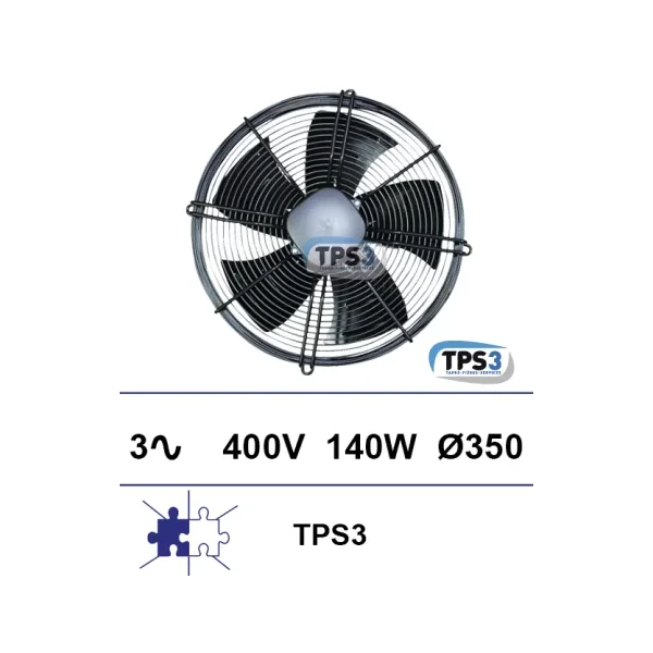 Conjunto ventilacio?n TPS-3, 3Ph 400V Ø350 140W