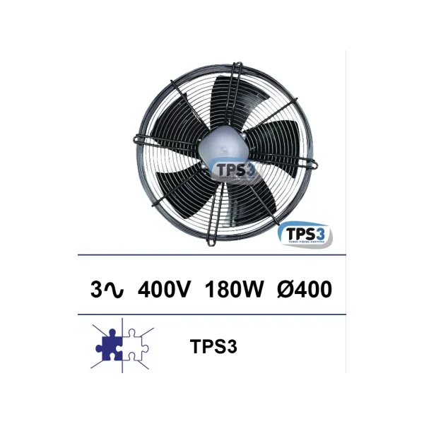 Conjunto ventilacio?n TPS-3, 3Ph 400V Ø400 180W