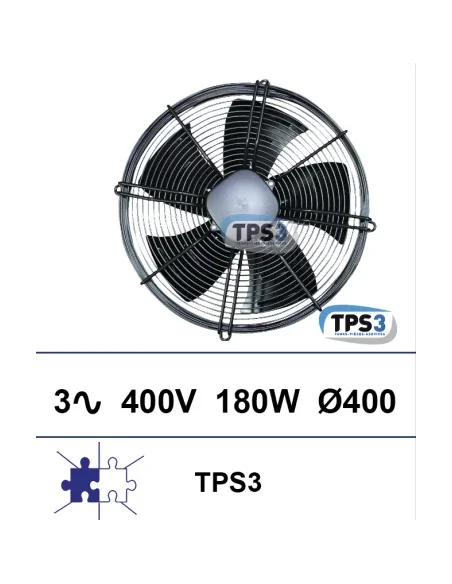 Conjunto ventilacio?n TPS-3, 3Ph 400V Ø400 180W