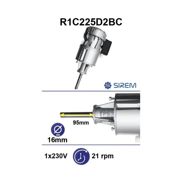Motorreductor R1C225D2BC 21vpm 230V (Japy)
