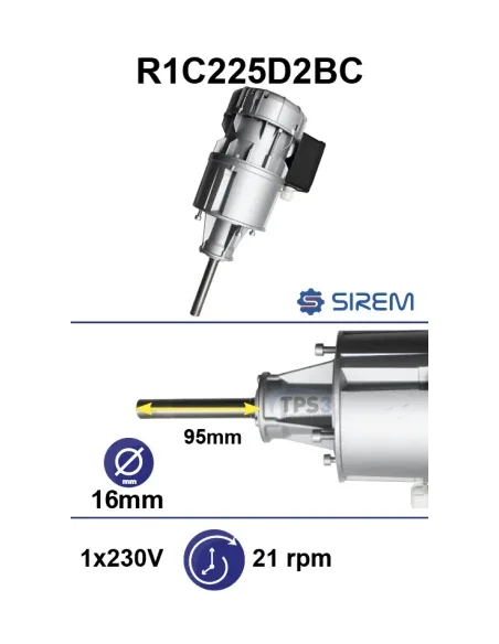 Motorreductor R1C225D2BC 21vpm 230V (Japy)