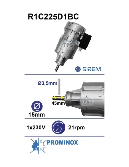 Motorreductor R1C225D1BC 21vpm 230V (Prominox)
