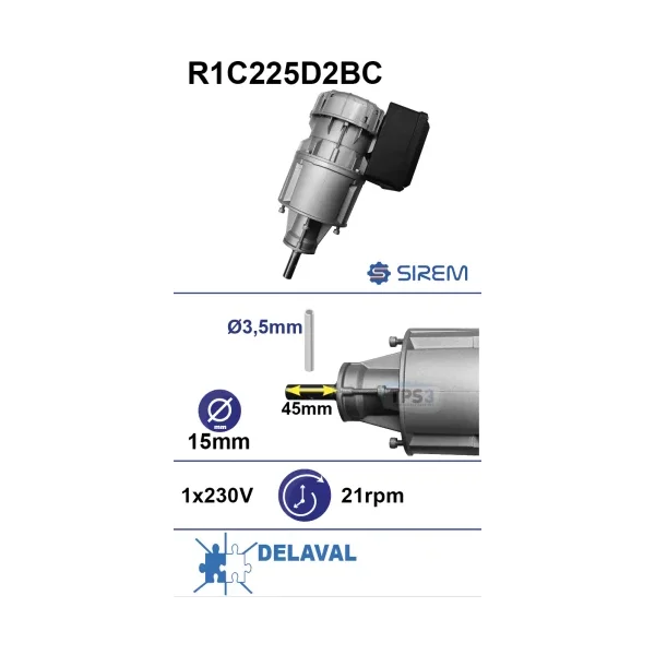 Motorreductor R1C225D2BC 21vpm 230V (Delaval)