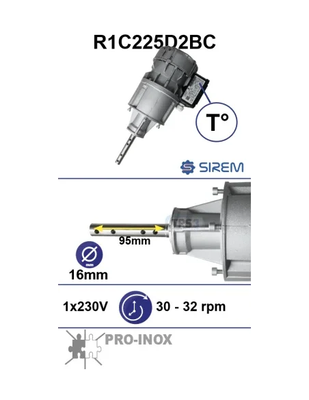 Motorreductor R1C225D2BC 25vpm 230V (Pro-Inox)