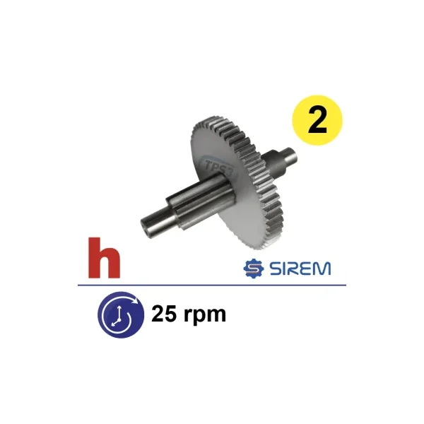 Kit de segundo tren para reductor Sirem tipo D & H 25vpm