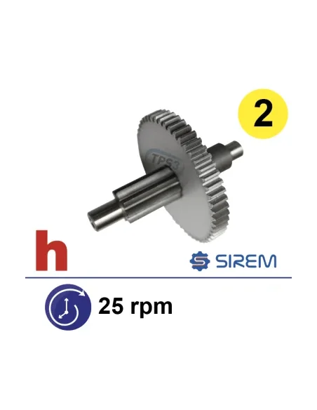 Kit de segundo tren para reductor Sirem tipo D & H 25vpm