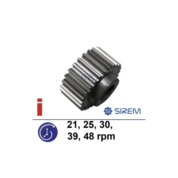 Rueda de salida para motorreductores Sirem tipo H & D