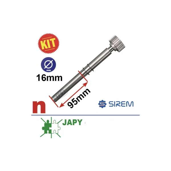 Eje + rueda de salida para motorreductores Sirem tipo D