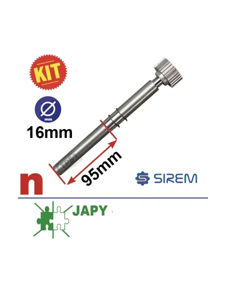 Eje + rueda de salida para motorreductores Sirem tipo D