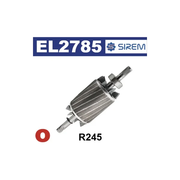 Rotor R245 para motoreductores tipos F, D, H