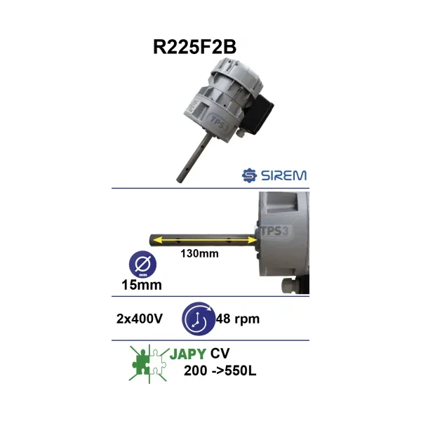Motorreductor R225F2B 48vpm 230V (Japy)