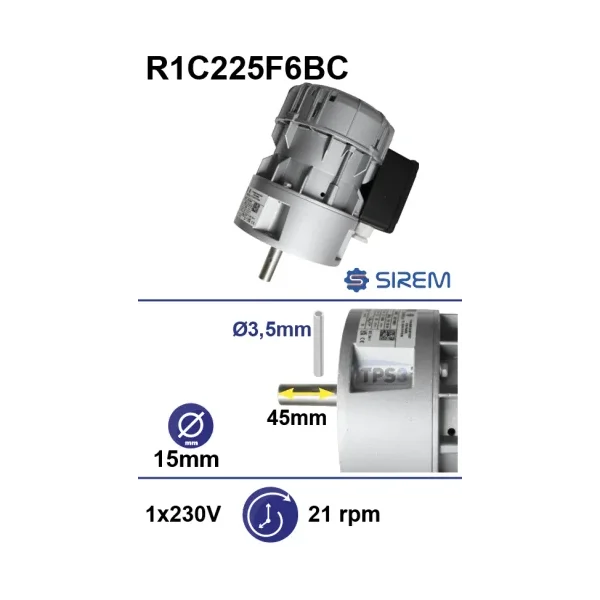 Motorreductor R1C225F6BC 21vpm 230V (Alfa Laval / Prominox)