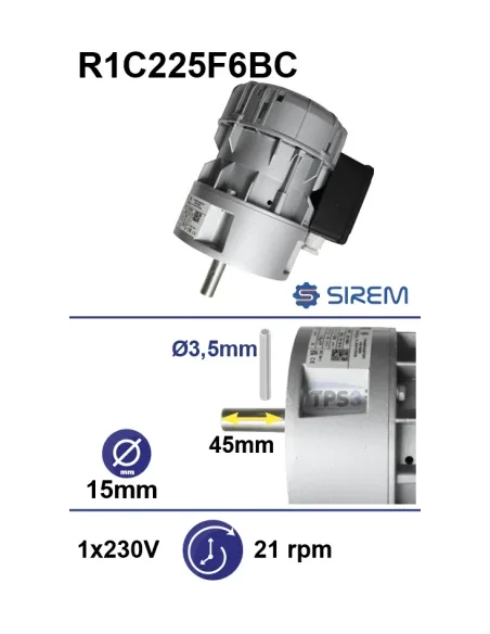 Motorreductor R1C225F6BC 21vpm 230V (Alfa Laval / Prominox)