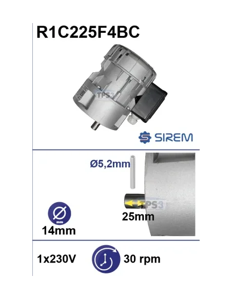 Motorreductor R1C225F4BC 30vpm 230V (Packo)