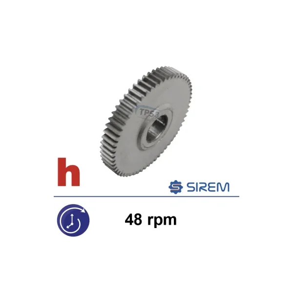 Rueda de salida para motorreductor Sirem tipo F 48vpm