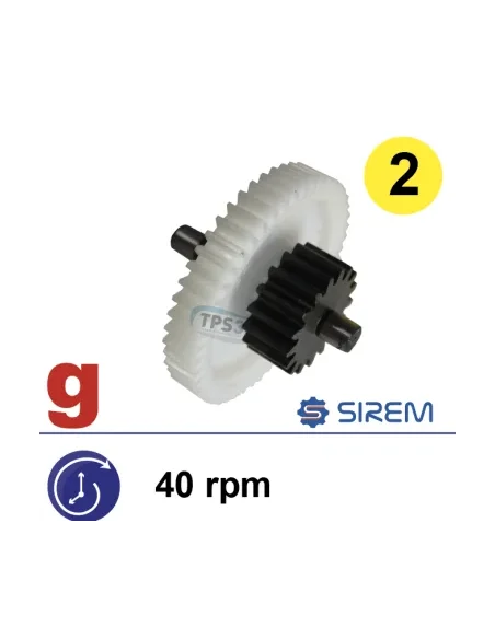 Kit de segundo tren para reductores Sirem tipo F 40vpm