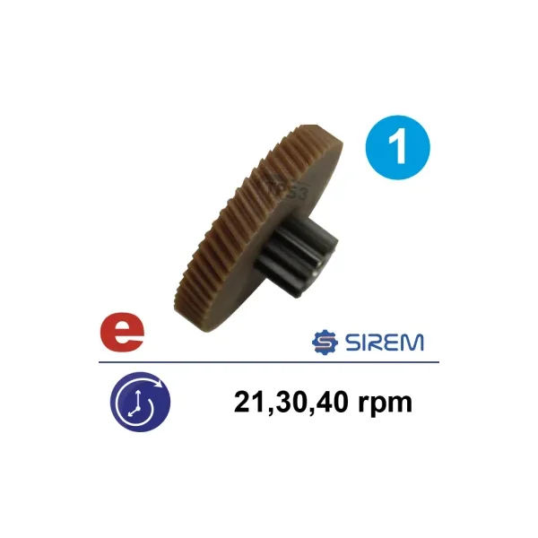Kit 1er tren reforzado para motoreductor Sirem tipo F 21-30-32-40/25-36-38-48 v/min