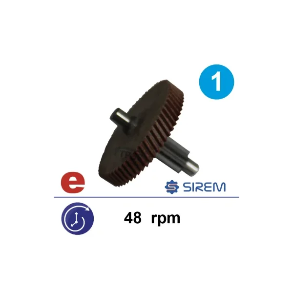 Kit 1er tren Celoron para motoreductor Sirem tipo F 48 v/min