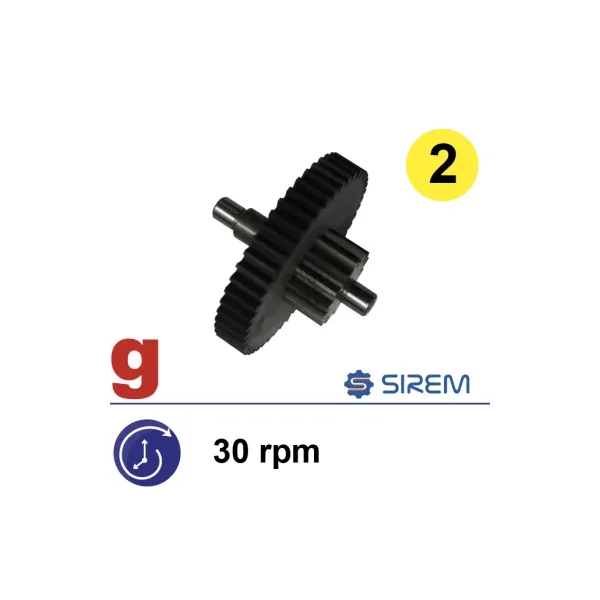 Kit de segundo tren para reductores Sirem tipo F 30vpm